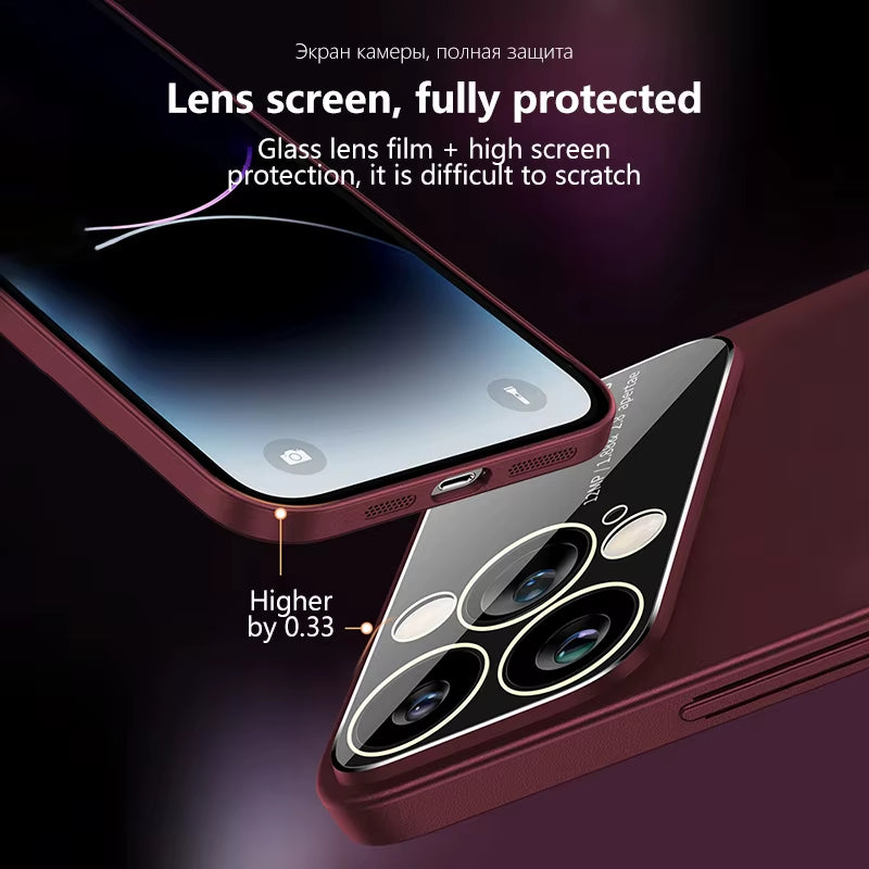 Luxury Matte for Magsafe Magnetic Wireless Charge Cases for 15 14 13 12 11 Pro Max plus Camera Lens Protector Phone Cover