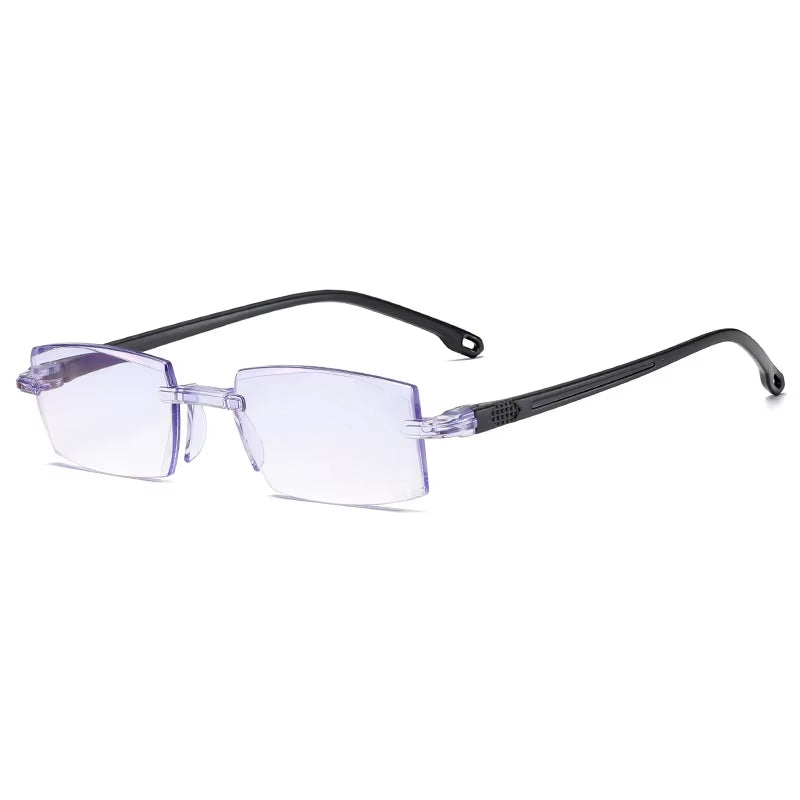 Rimless Reading Glasses Men anti Blue Rays Presbyopia Eyeglasses Women Vintage Hyperopia Eyewear +1.0 1.5 2.0 2.5 3.0 3.5 4.0