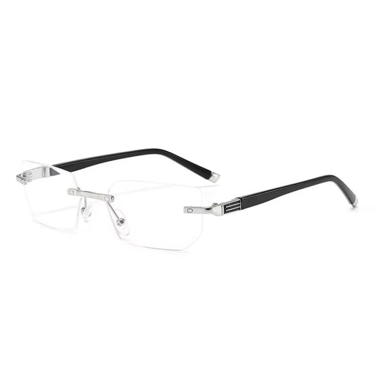 Rimless Reading Glasses Men anti Blue Rays Presbyopia Eyeglasses Women Vintage Hyperopia Eyewear +1.0 1.5 2.0 2.5 3.0 3.5 4.0