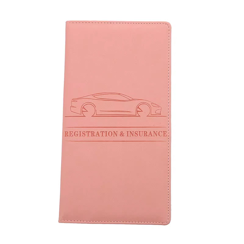 Men'S Card Holder, Car Registration Vehicle License Insurance Card Holder Wallet
