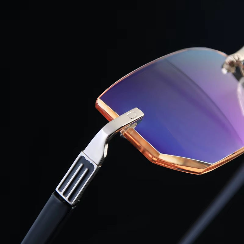 Rimless Reading Glasses Men anti Blue Rays Presbyopia Eyeglasses Women Vintage Hyperopia Eyewear +1.0 1.5 2.0 2.5 3.0 3.5 4.0