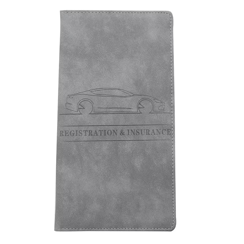 Men'S Card Holder, Car Registration Vehicle License Insurance Card Holder Wallet